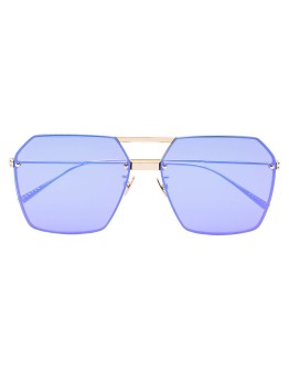 geometric-frame sunglasses