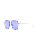 geometric-frame sunglasses