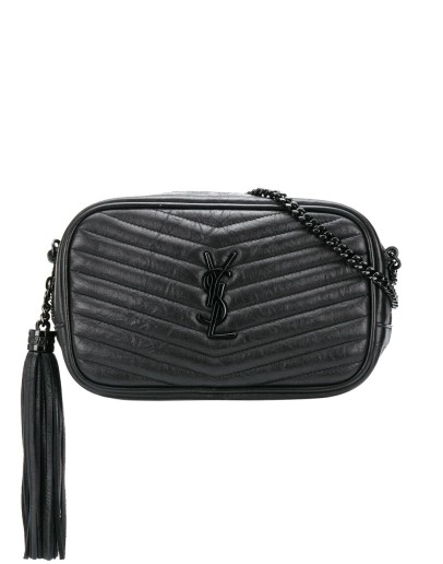 Lou quilted-effect crossbody bag