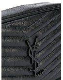 Lou quilted-effect crossbody bag