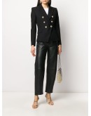 double-breasted fitted blazer