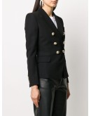 double-breasted fitted blazer
