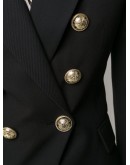 double-breasted fitted blazer