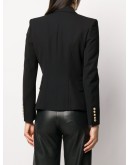 double-breasted fitted blazer
