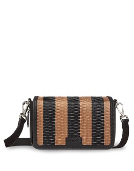 striped shoulder bag