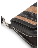 striped shoulder bag