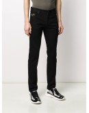 embroidered logo slim-fit jeans