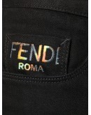 embroidered logo slim-fit jeans