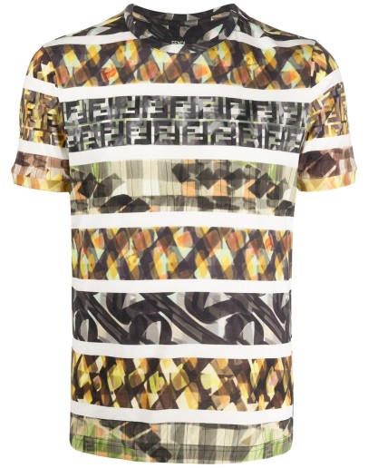 abstract FF print T-shirt