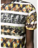abstract FF print T-shirt