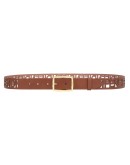 cut-out logo belt