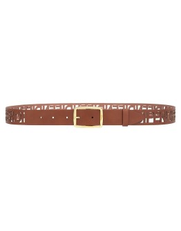 cut-out logo belt
