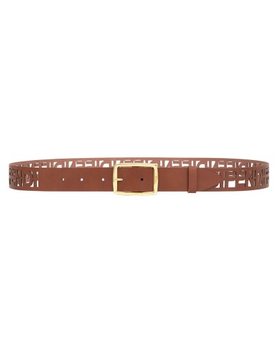 cut-out logo belt