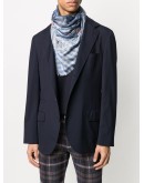 paisley and plaid-print scarf
