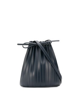 pleated bucket bag