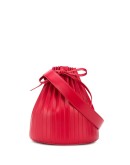 pleated bucket bag