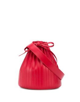 pleated bucket bag