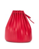 pleated bucket bag