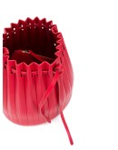 pleated bucket bag