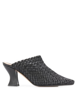 Almond 75mm mules 