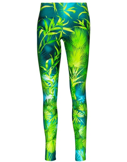 palm-print leggings