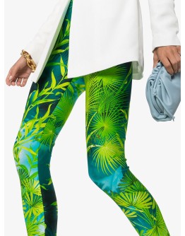 palm-print leggings