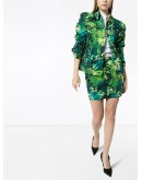 Palm print denim jacket