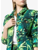 Palm print denim jacket