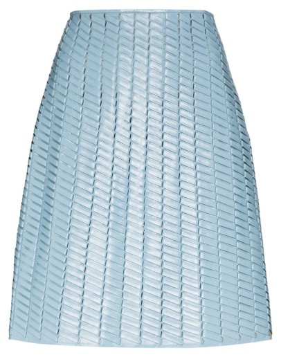 a-line leather skirt