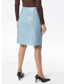 a-line leather skirt
