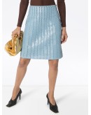 a-line leather skirt