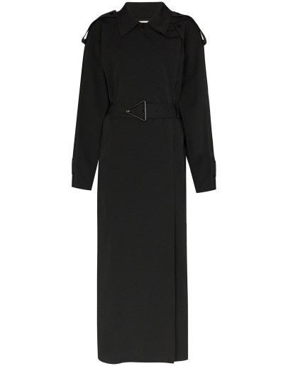 long belted trench coat