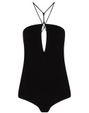 halterneck cut-out bodysuit