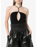 halterneck cut-out bodysuit