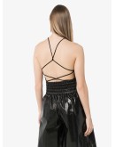 halterneck cut-out bodysuit