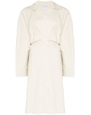 storm-flap trench dress