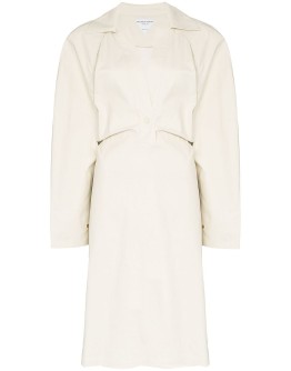 storm-flap trench dress
