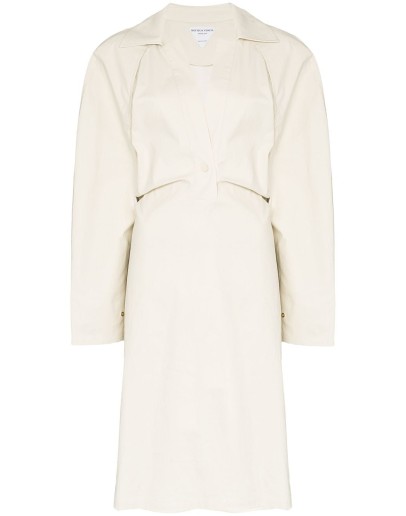 storm-flap trench dress