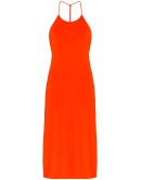 knotted strap midi dress