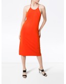 knotted strap midi dress