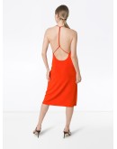 knotted strap midi dress