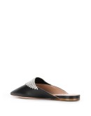 rhinestone mesh flat mules