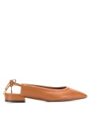backless flat ballerina shoes