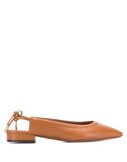 backless flat ballerina shoes