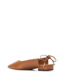 backless flat ballerina shoes