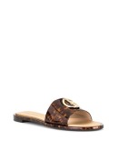 logo plaque flat mules 