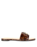 logo plaque flat mules 