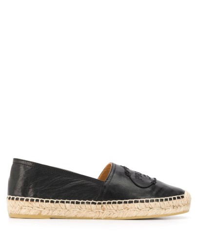 embroidered logo espadrilles