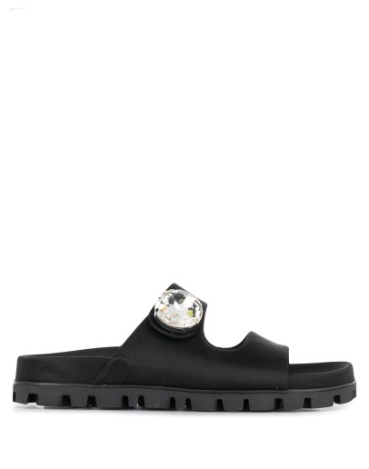 crystal embellished sandals