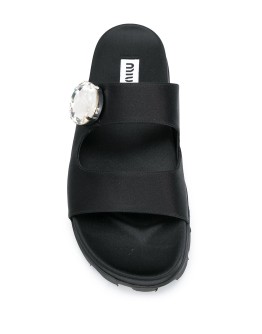 crystal embellished sandals